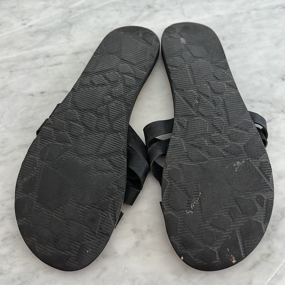 Volcom black strappy tan sandals size 9 - Picture 3 of 6